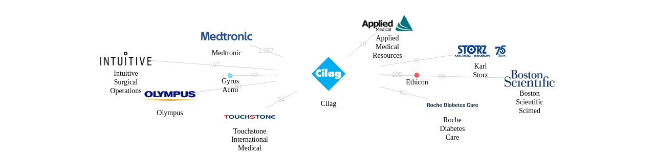 실락 보유 US 특허를 피인용forward citation하는 후행 특허 보유 기업 네트워크 데이터 기준일 20240101 그림