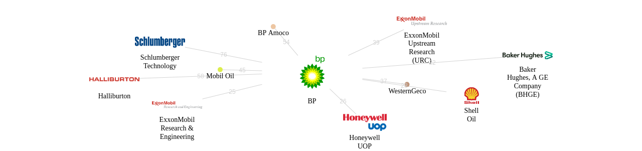 BP 보유 US 특허가 인용reference하는 선행 특허 보유 기업 네트워크 데이터 기준일 20240101 그림